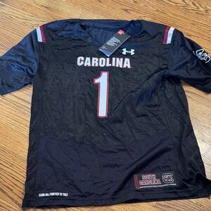 Under Armour Carolina Black and Red Jersey